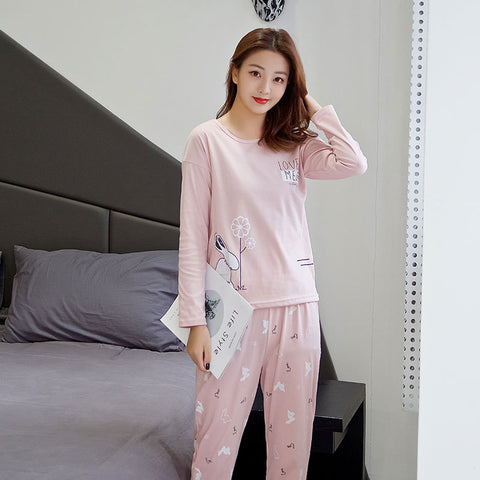 Summer Women Short Sleeve Sets Pajamas Mid-Length Cropped Pants Outdoor Loungewear Mickey Mouse Sleepwear