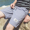 Summer Cotton Shorts Men Beach Pants Trendy Loose Casual Minimalist Label Mid-Length Shorts