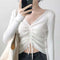 IMG 105 of Long Sleeved Sweater Women Under Slim Look Elegant Solid Colored Undershirt Sexy Outdoor Thin Pullover Outerwear