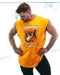 Muscle Printed Sleeveless T-Shirt Men Fitness Jogging Breathable Sporty Tank Top