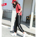 Img 6 - Summer INSUnder Pants Sporty Women Solid Colored Loose Long Jogger Casual Street Style Pants