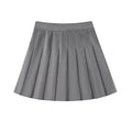 Img 4 - Suits Fabric High Waist Pleated Women Summer Skirt A-Line Slim-Look Anti-Exposed Black