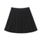 Img 3 - Suits Fabric High Waist Pleated Women Summer Skirt A-Line Slim-Look Anti-Exposed Black
