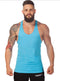 IMG 107 of Summer Solid Colored Cotton Tank Top Men Sporty Fitness Y Tank Top