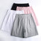 Img 4 - High Waist Casual Pants Summer Ice Silk Cotton Blend Thin Straight Loose Women Elastic Bermuda Shorts Bermuda Shorts