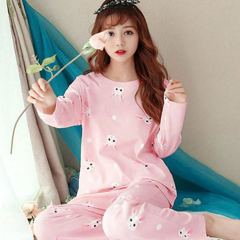 Summer Women Short Sleeve Sets Pajamas Mid-Length Cropped Pants Outdoor Loungewear Mickey Mouse Sleepwear