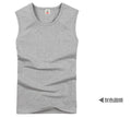Img 11 - Men Cotton Tank Top Sleeveless Breathable Fitness Sporty Stretchable Tank Top
