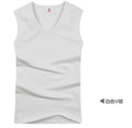 Img 7 - Men Cotton Tank Top Sleeveless Breathable Fitness Sporty Stretchable Tank Top