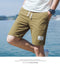 IMG 116 of Summer Cotton Shorts Men Beach Pants Trendy Loose Casual Minimalist Label Mid-Length Shorts