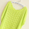 Img 11 - Summer Korean See Through  Knitted Women Plus Size Sunscreen Loose Bat Pullover