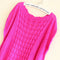 Img 12 - Summer Korean See Through  Knitted Women Plus Size Sunscreen Loose Bat Pullover