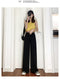 IMG 123 of Wide Leg Pants Women Summer Thin High Waist Drape Straight Loose Slim Look Black All-Matching Casual Floor Length Pants