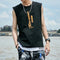 Summer ins Korean Vest Printed Tank Top Trendy Loose Men Hip-Hop Teens Sleeveless Couple T-Shirt Tank Top