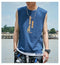 Summer ins Korean Vest Printed Tank Top Trendy Loose Men Hip-Hop Teens Sleeveless Couple T-Shirt Tank Top