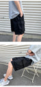 IMG 107 of insPopular Korean Summer Pocket Wide Leg Shorts Men Vintage All-Matching Teens Mid-Length Casual Pants Shorts