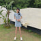 Img 10 - Popular Inspired Western Summer Korean Slim-Look Dress Mid-Length Short Sleeve Sexy Skirt