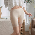 Img 7 - Safety Pants Anti-Exposed Women Summer Lace Outdoor Ice Silk Short Seamless Thin Leggings