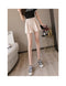 IMG 114 of Korean High Waist Wide Leg Shorts Women Student Summer Black Slim Look A-Line Chiffon Culottes Casual Outdoor Shorts
