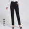 Img 8 - Elderly Pants Women High Waist Loose Straight Plus Size Chequered Casual