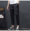 Img 6 - Quick-Drying Sporty Men Casual Jogger Ankle-Length Ice Silk Drape Thin Pants
