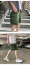 IMG 109 of insPopular Korean Summer Pocket Wide Leg Shorts Men Vintage All-Matching Teens Mid-Length Casual Pants Shorts