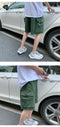 IMG 113 of insPopular Korean Summer Pocket Wide Leg Shorts Men Vintage All-Matching Teens Mid-Length Casual Pants Shorts