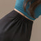 Img 4 - Korean High Waist Wide Leg Shorts Women Student Summer Black Slim Look A-Line Chiffon Culottes Casual Outdoor