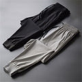 Img 1 - Quick-Drying Sporty Men Casual Jogger Ankle-Length Ice Silk Drape Thin Pants