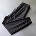 Img 7 - Quick-Drying Sporty Men Casual Jogger Ankle-Length Ice Silk Drape Thin Pants