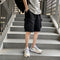 Img 2 - insPopular Korean Summer Pocket Wide Leg Shorts Men Vintage All-Matching Teens Mid-Length Casual Pants