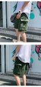 IMG 110 of insPopular Korean Summer Pocket Wide Leg Shorts Men Vintage All-Matching Teens Mid-Length Casual Pants Shorts