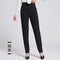 Img 7 - Elderly Pants Women High Waist Loose Straight Plus Size Chequered Casual