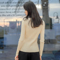 Img 1 - Women Long Sleeved Korean Slimming Round-Neck Knitted Sweater