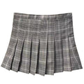 Img 4 - Pleated Women Student Chequered Korean High Waist Black A-Line Skirt