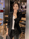 IMG 112 of Blazer Women Trendy Petite Short Korean Slim Look Casual Suit Tops Outerwear