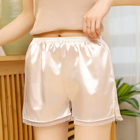 Img 4 - Summer Anti-Exposed Safety Pants Women Lace Thin Outdoor Plus Size Loose Short Pants