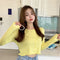 IMG 118 of Teens Summer Hong Kong Women Ruffle Sweater Short Cardigan Tops Outerwear