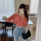 IMG 111 of Teens Summer Hong Kong Women Ruffle Sweater Short Cardigan Tops Outerwear