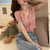 V-Neck See Through Short Sweater Women Summer Korean Popular Western Sleeve Cardigan Tops Outerwear