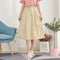 Img 1 - Korean Plus Size Solid Colored Loose Cotton Blend Women Elastic Waist High Skirt