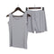 Img 5 - Tank Top Shorts Two-Piece Sets Summer Home Pajamas Ruffle Casual Breathable Women Sleeveless Tops