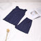 Tank Top Shorts Two-Piece Sets Summer Home Pajamas Ruffle Casual Breathable Women Sleeveless Tops Sleepwear