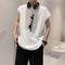 Img 3 - Summer ins Korean Vest Printed Tank Top Trendy Loose Men Hip-Hop Teens Sleeveless Couple T-Shirt