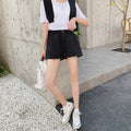 Img 4 - Denim Shorts Women Summer insHigh Waist Korean Loose Cozy Pocket A-Line Wide Leg Hot Pants
