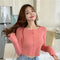 IMG 108 of Teens Summer Hong Kong Women Ruffle Sweater Short Cardigan Tops Outerwear