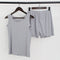 Img 2 - Tank Top Shorts Two-Piece Sets Summer Home Pajamas Ruffle Casual Breathable Women Sleeveless Tops