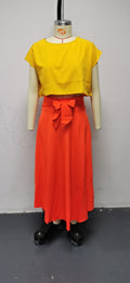 Img 3 - Hot Selling Europe Women Solid Colored Flare Belt Skirt