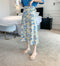 IMG 130 of Summer Japanese Floral High Waist A-Line Women Skirt Printed Beach Skirt