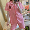 IMG 114 of Pajamas Women Summer Short Sleeve Fresh Looking Cardigan Lapel Sets Loungewear Sleepwear