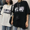 IMG 106 of Summer Trendy Couple ins Vintage Loose Cartoon Animation Short Sleeve T-Shirt Men Women Tops T-Shirt